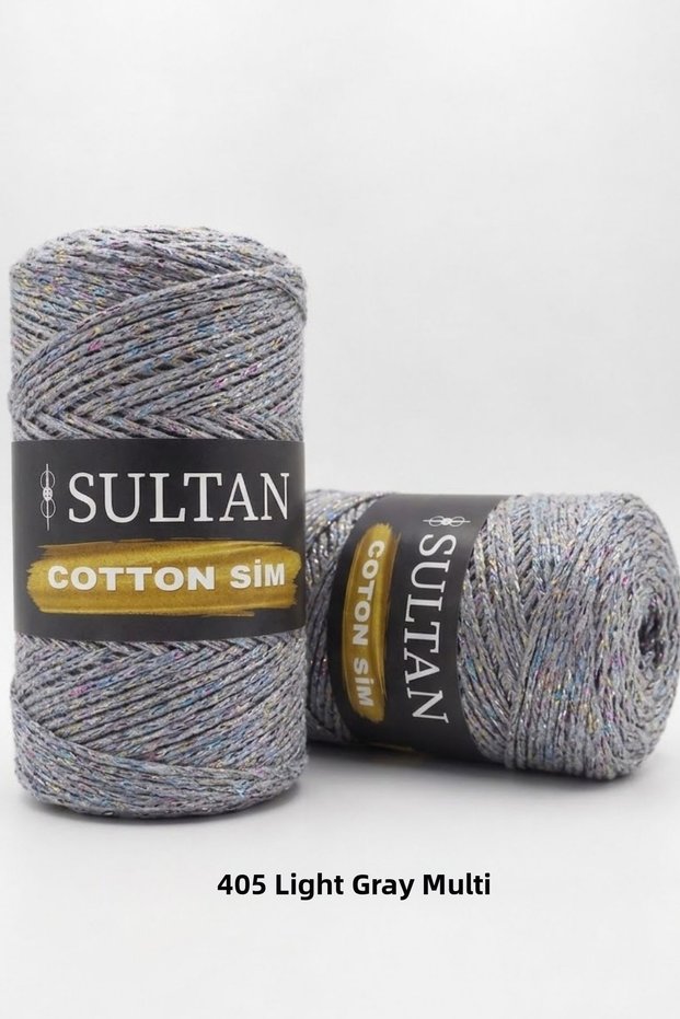 1 Piece Sultan Cotton Sim 260 Grams 100 Meters 2 mm Ip Canta Amigurumi Basket Supla Material - Color: 404