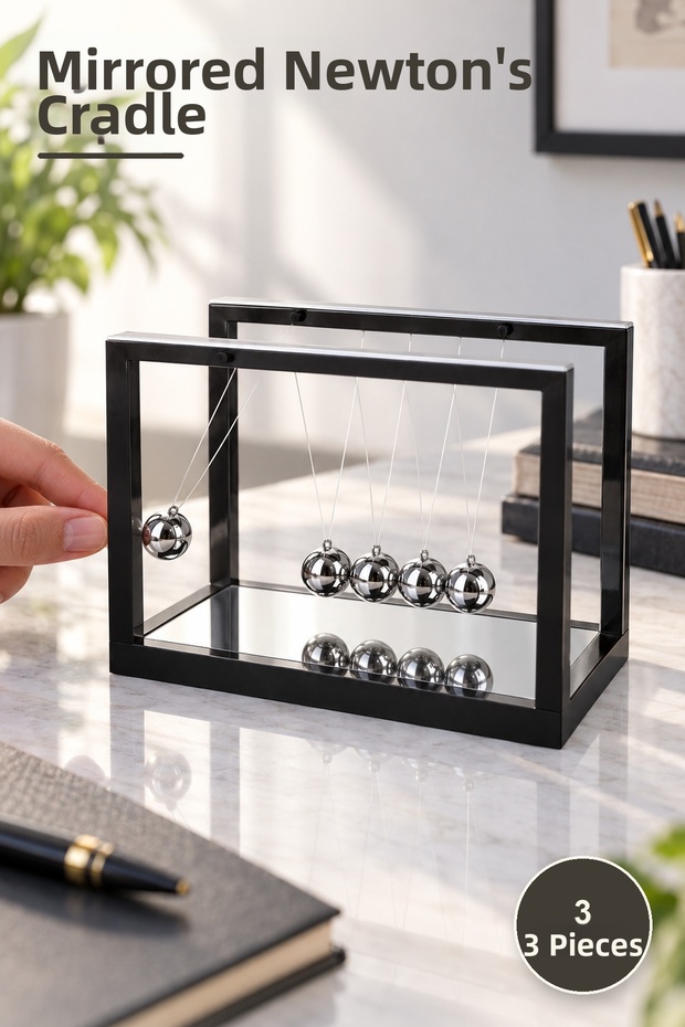 3 Pieces Mirrored Balance Ball
