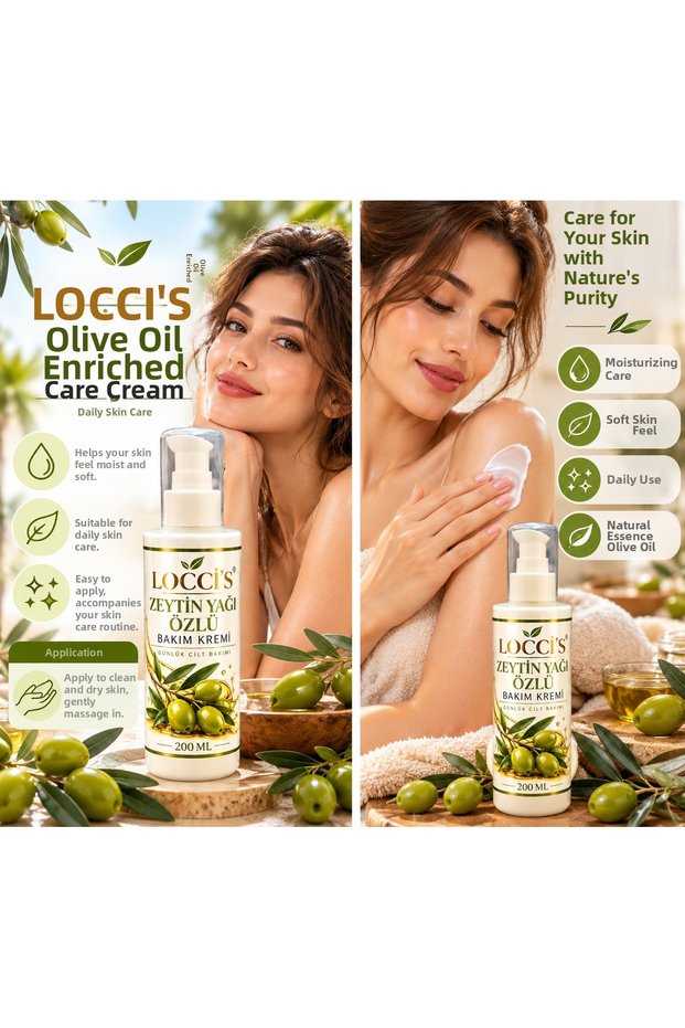 Locci̇'s Olive Oil Extract Care Cream 200 ml