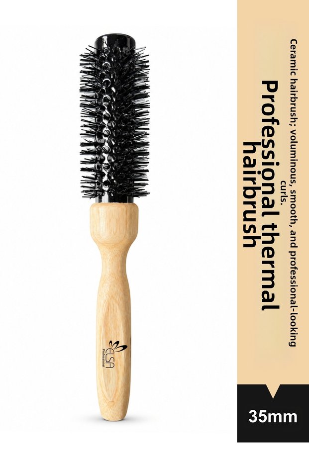 002 Natural Ceramic Thermal Broken Blow Dry Brush 35mm