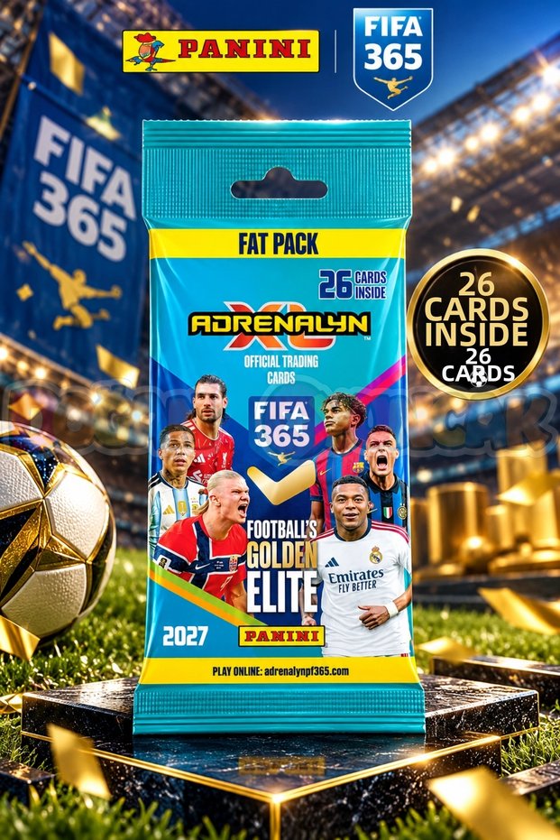 Panini Fifa 365 Adrenalyn XL 2027 Fat Pack Football Player Card Pack - 26 Cards