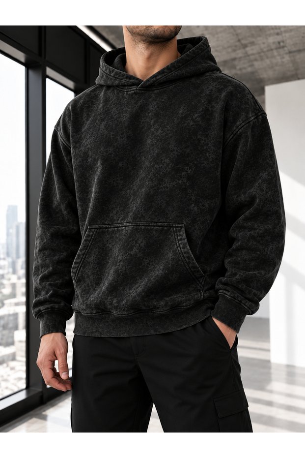 Bati̇k Antique Sweatshirt Hoodie Unisex 3 Yarn Shardonlu