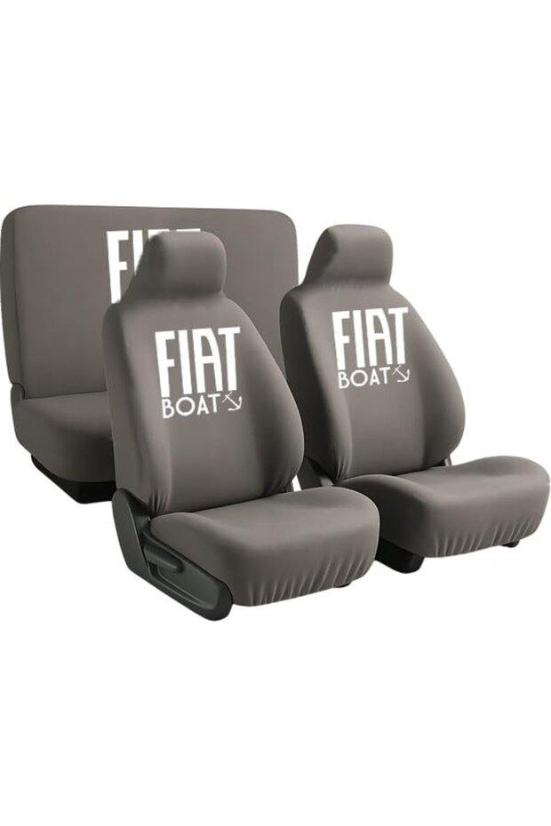 Simple and Stylish Appearance, Compatible with Fiat Doblo, Auto Seat Cover Full Cariniza Grey
