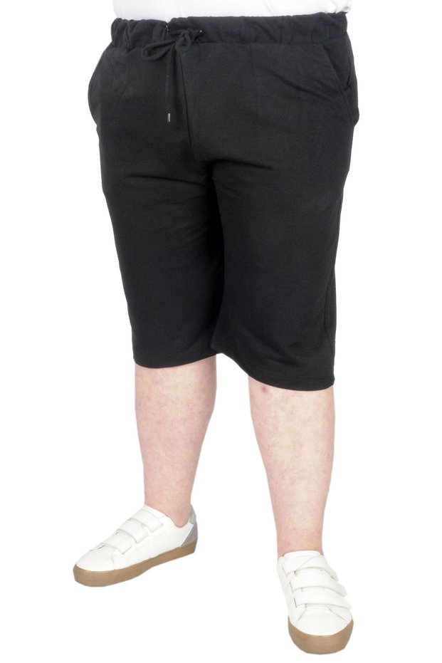 Mode XL Large Size Capri Straight Recycle Basic B20506 Black