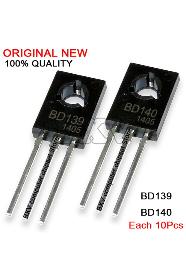 20PCS BD139 BD140 10Pair ( 10PCS BD139 + 10PCS BD140 ) TO126 TO-126 new voltage regulator IC
