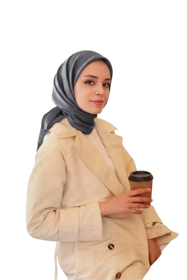 Reyon Scarf Satin Textured 95X95