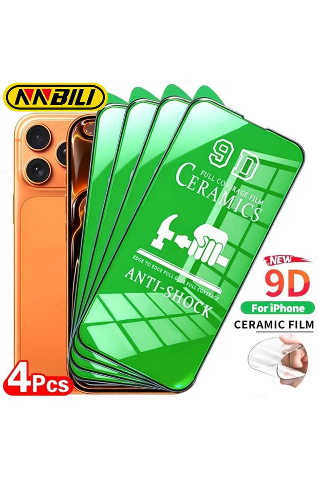 iPhone17e Ceramic Film 4 Pieces NNBILI 4Pcs HD Ceramic Film Screen Protectors Suitable for iPhone 17