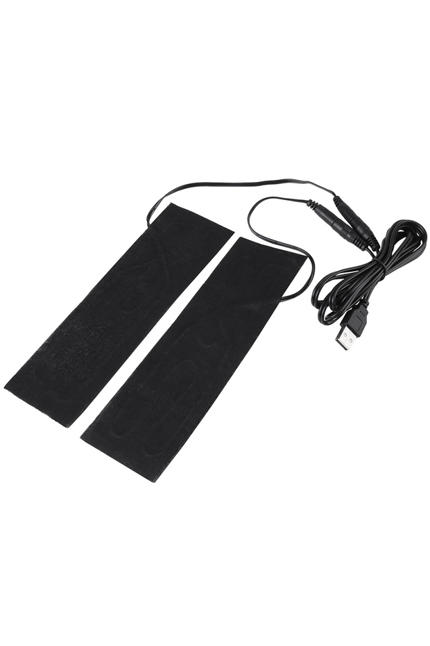 1 Pair USB Heating Film USB Heating Film Carbon Fiber Heating Mat Warm Feet Pad 19.6*6cm 5V 35-50 De