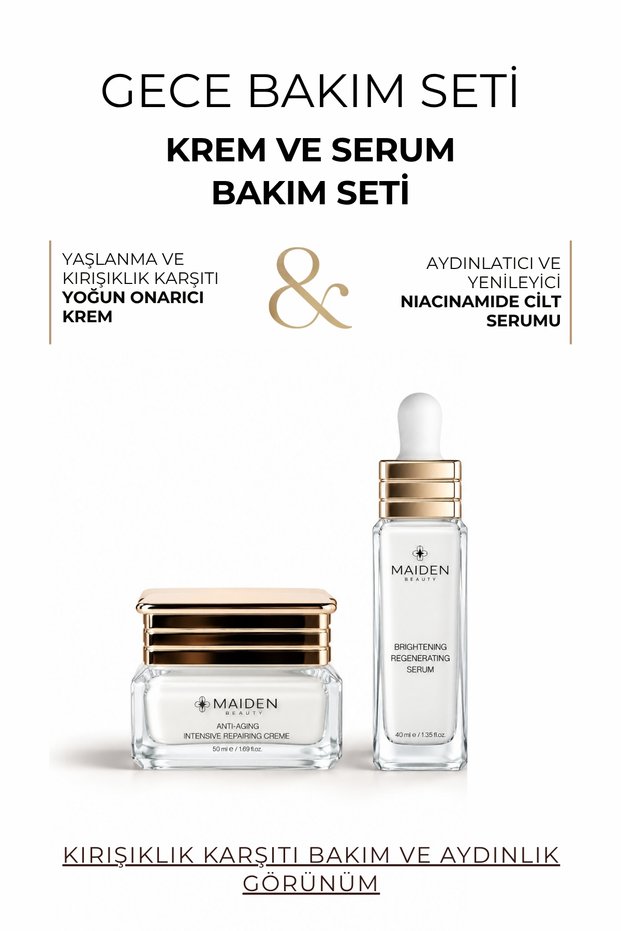 Night Care Set, Renewing, Nourishing, Anti-Aging Effective, Intensive Repair Care Cream