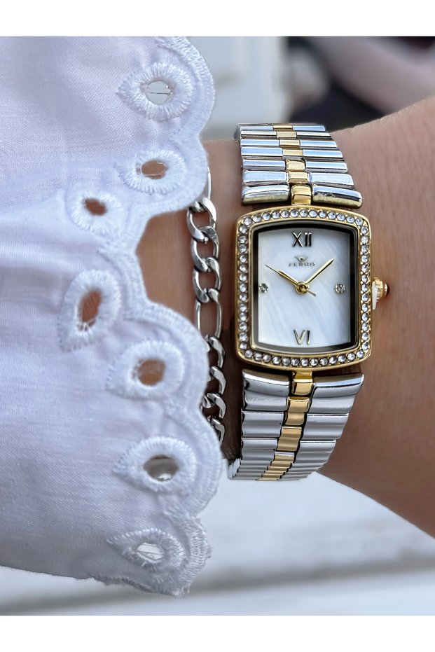 Yellow Steel Cord Women Wristwatch Fl40142A-B6 3 Atm Water Resistant 2 Years Warranty Gift Packed