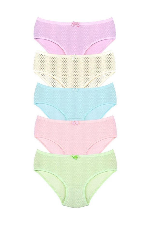 Girl's Mix 5 Pack Printed Panties