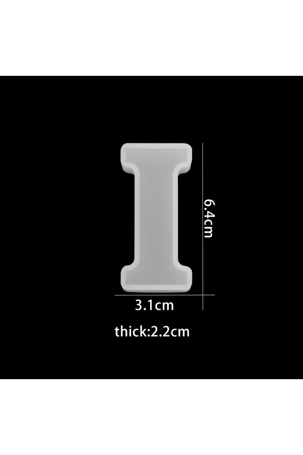 I Mold 3D Capital Letter Silicone Molds Uppercase Alphabet UV Epoxy Resin Mold For DIY Jewelry Makin