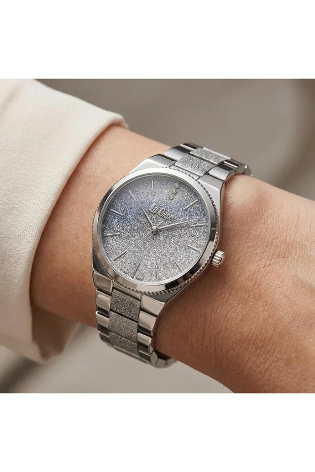 Silver Color Steel Case Silvery Dial Lc06966.330 Women Wrist Watch