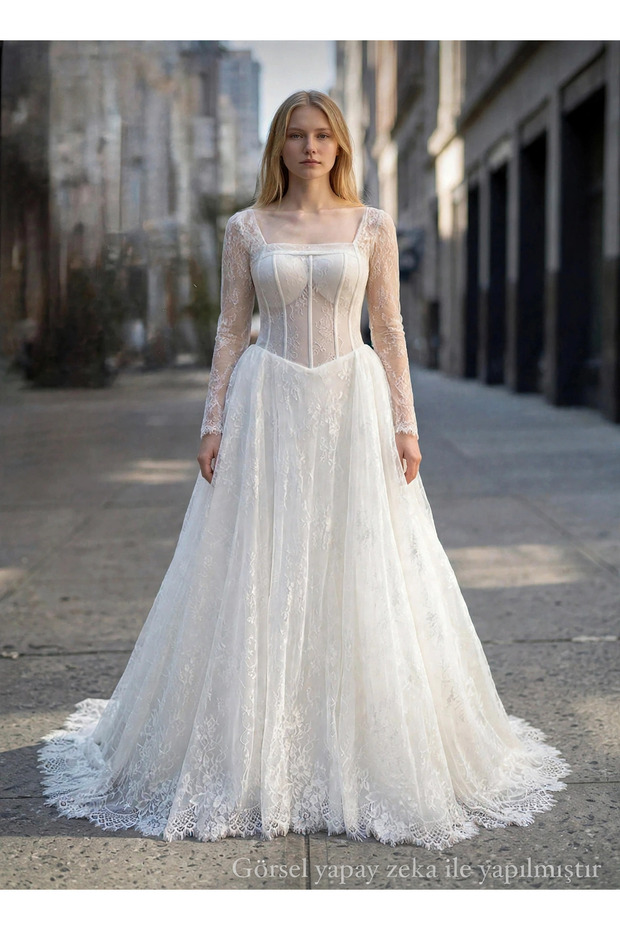 French Lez Lace Wedding Dress