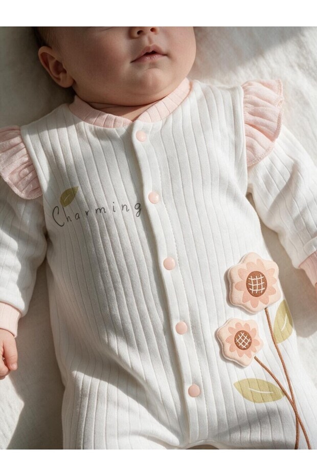 Baby Girl Tulle Dress with Flower Details