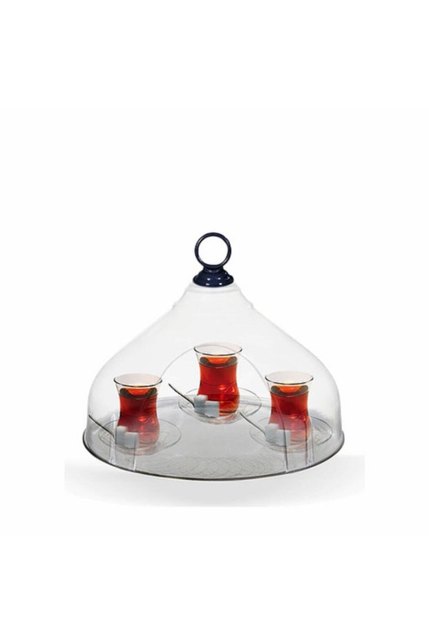 Ottoman Closed and Large Size Tea Transportation Tray Moblen