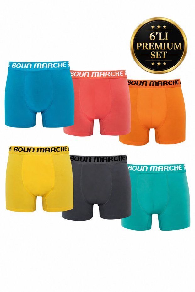 Men's Boxer Lycra Premium Box of 6 Boris