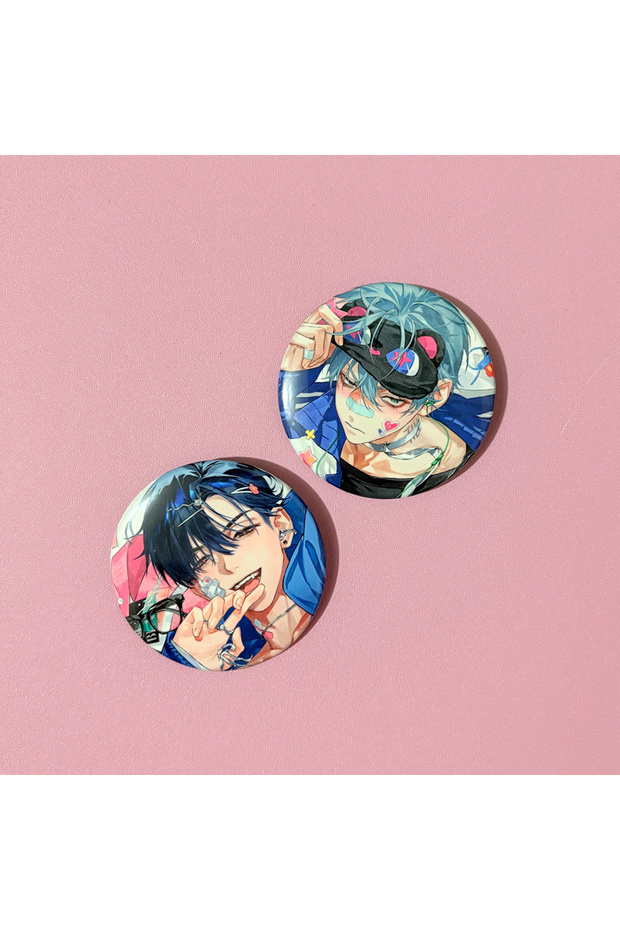 2pcs 2 PCS/set Anime Alien Stage Brooches Tinplate TILL IVAN Badges Cartoon Figure Pins Backpack Acc