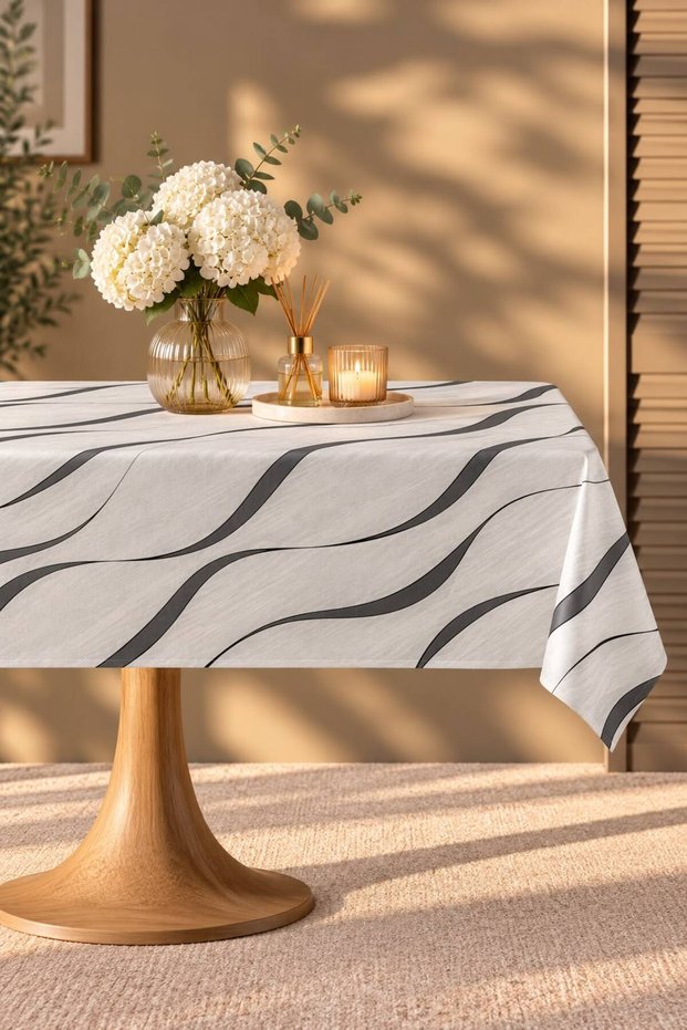 Liquid-Proof Oilcloth Tablecloth | Stain-Resistant, Easy-To-Clean Pvc Tablecloth