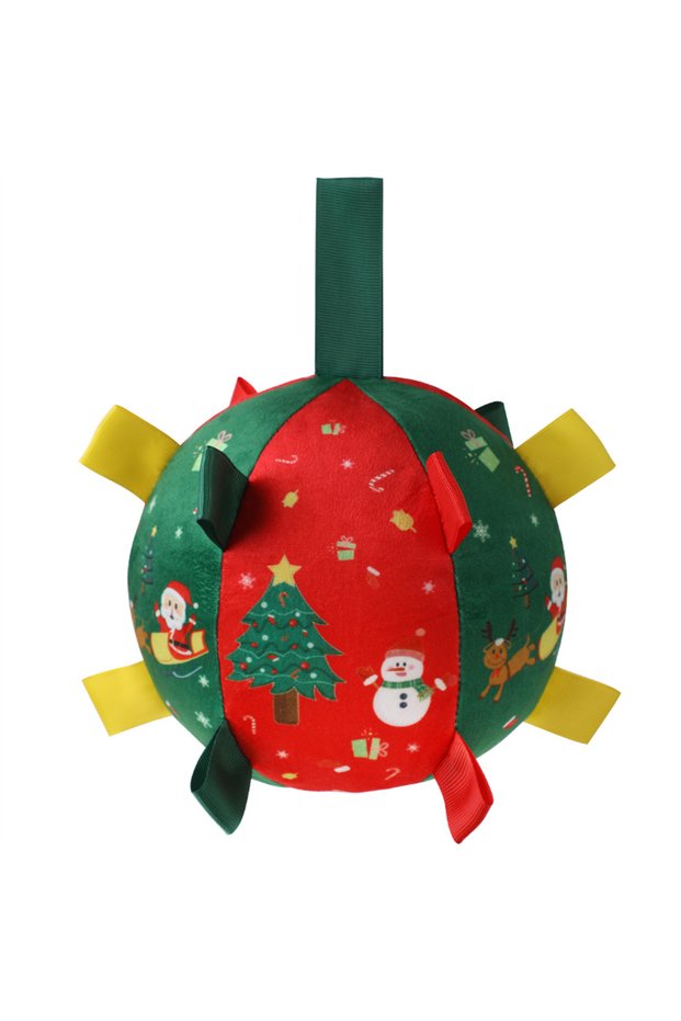Red New Pet Bell Sound Toy Ball Dog Outdoor Interactive Training Play Football