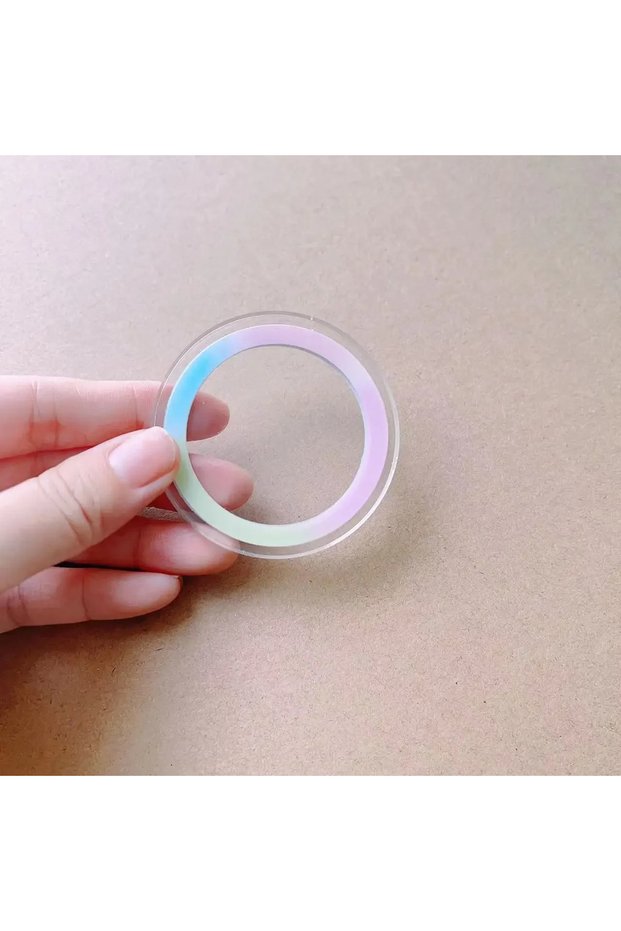 Gradient purple Round Mac Safe Magnetic Base Sticker for Magsafe IPhone 15 14 13 12 16 Pro Max Socke