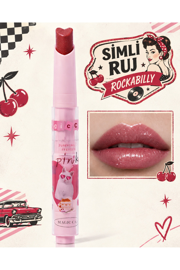 Silvery Lipstick Number 01 - the Meeting of Sparkling Hearts 💕 | 💄 ✨