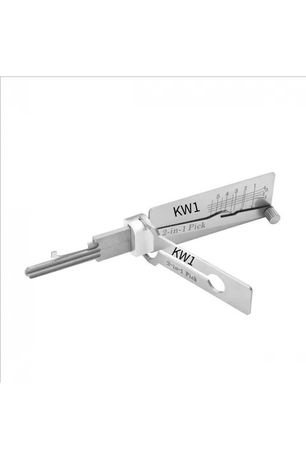1pc KW1 1Pcs Precision Unlocking Tools Lock Decoder Lishi 2-in-1 Key Locksmith Tools SC1 SC4 KW1 KW
