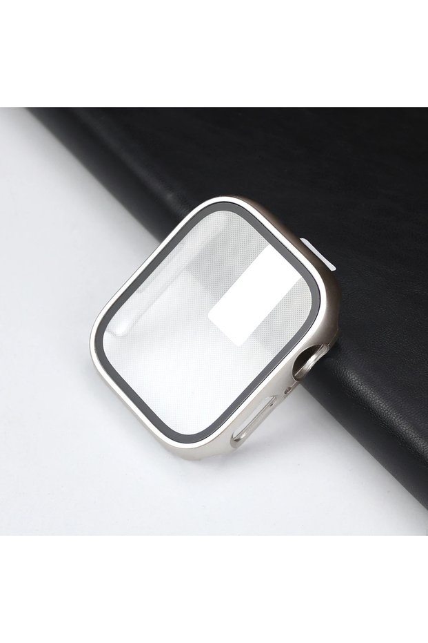 Series 4 5 6 SE 44mm Starlight Glass Screen Protector + Case for Apple Watch 10 9 8 45mm 41mm 44mm 4