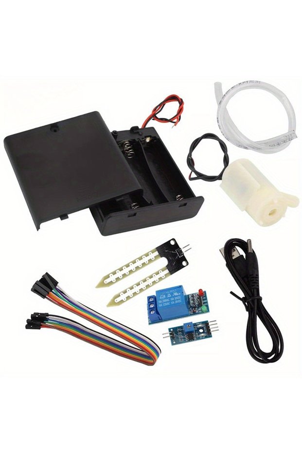1 set Soil Moisture Monitoring Kit: Automatic Plant & Flower Watering for Pots, ESP32 & Raspberry Pi
