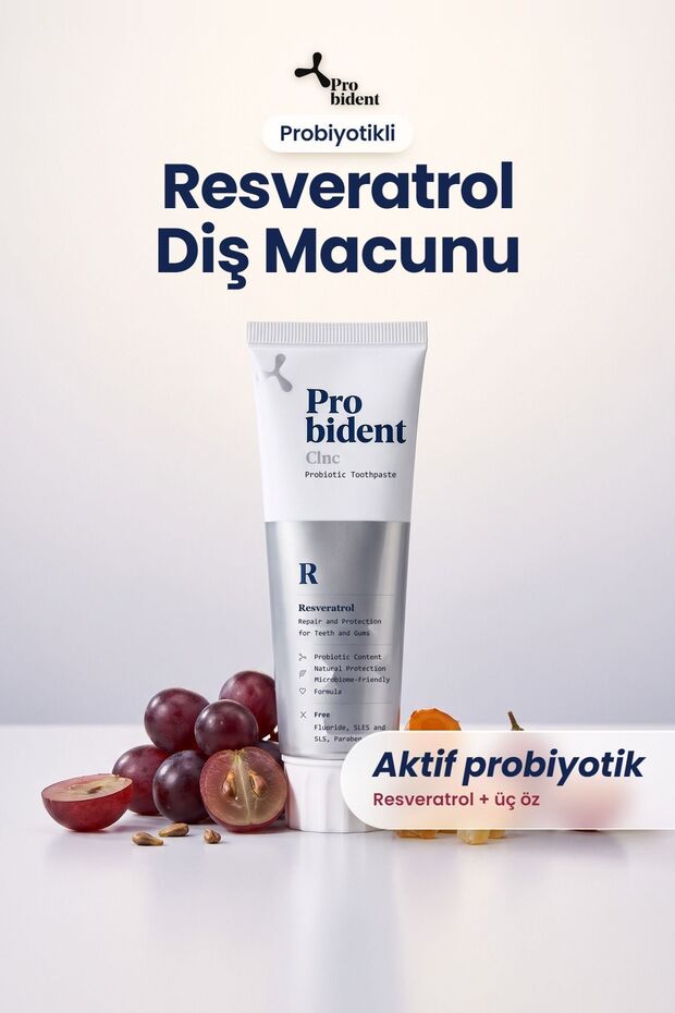 Clinic Natural Intensive Care Fluoride-Free Toothpaste with Resveratrol, Provides Instant Whitening Effect.