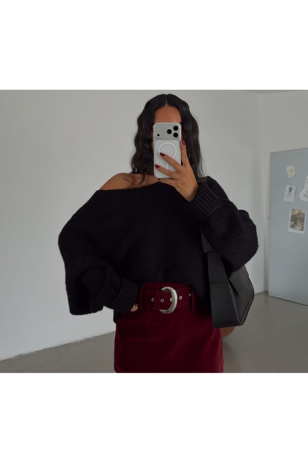 Women's Bat Sleeve Oversize Soft Textured Thick Knit Sweater