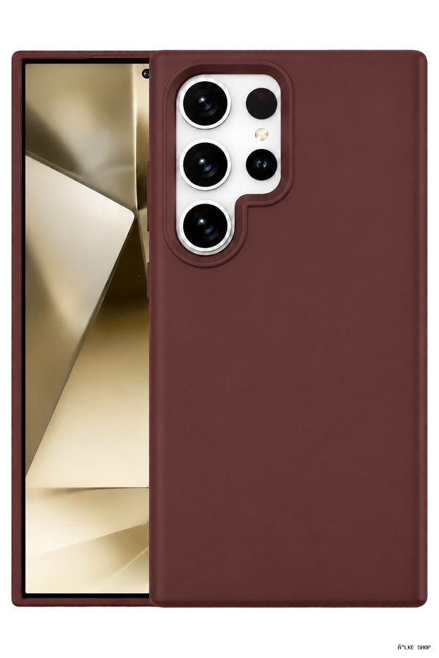 Ilkestor Newface Galaxy S24 Ultra Case First Silicone (194601) - Burgundy