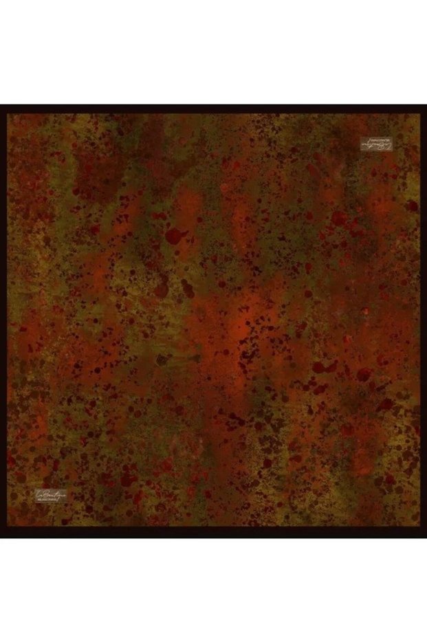 Saf Sura Silk 2829 01 Black - Coral Batik Pattern