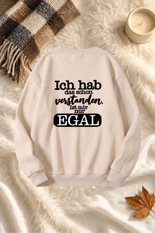 Unisex Printed Crew Neck Sweatshirt
