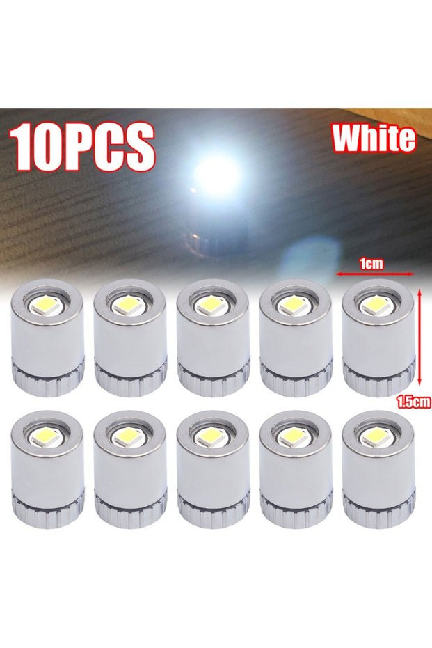 10Pcs White 10Pcs Small Mini LED Light Battery Powered Colorful Light Bulb Electronic Toys Accessori