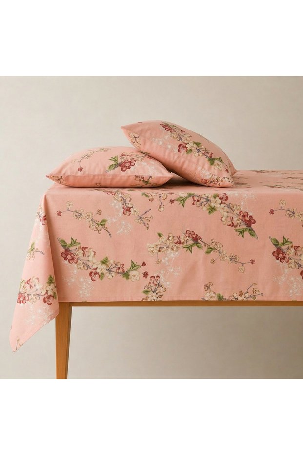Double Size Flat 240X260 (Without Rubber) Sheet Set (Package Includes 1 Sheet + 2 Pillowcases)