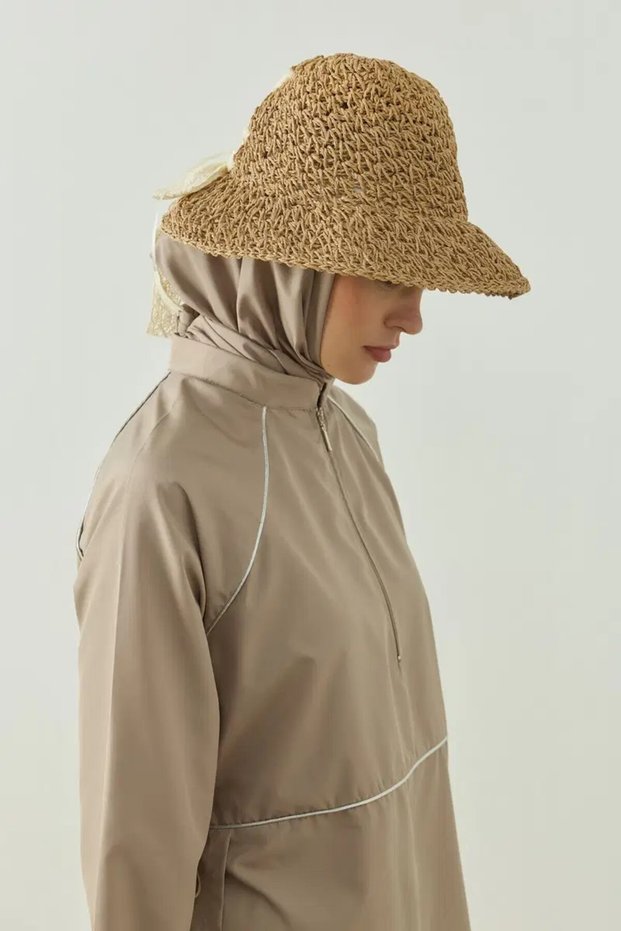 Roselle Straw Bucket Hat