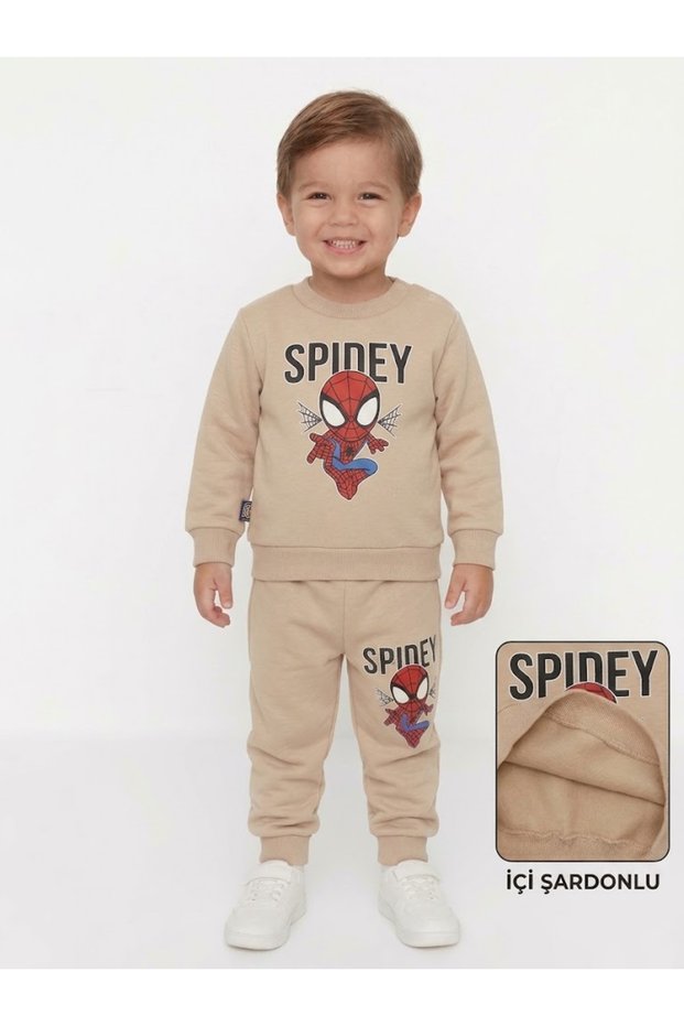 Baby Boy Winter Thick Double Set with Inner Lining and 3 Yarns