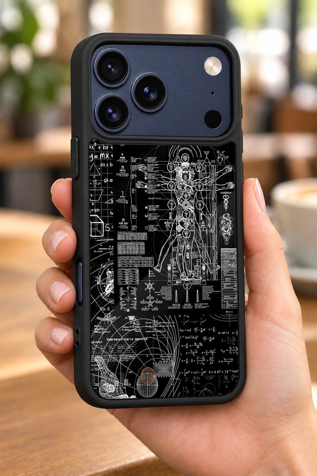 حافظة مقاومة للصدمات متوافقة مع هاتف iPhone 18 Pro Max مع حماية للكاميرا بنمط تشريحي