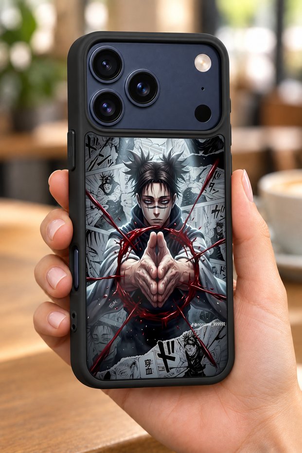 حافظة مقاومة للصدمات متوافقة مع هاتف iPhone 18 Pro Max مع حماية للكاميرا بنمط الدم