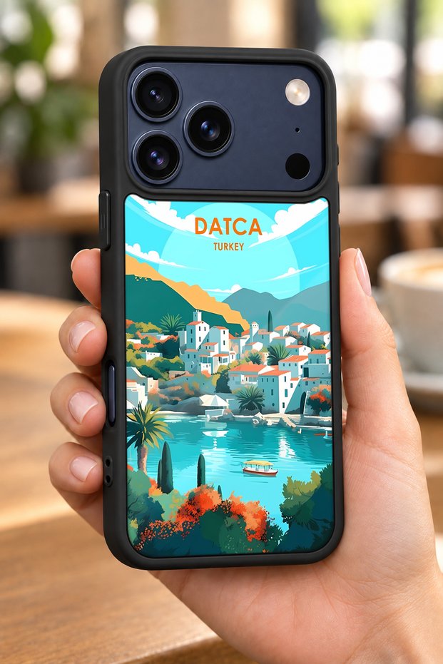 حافظة مقاومة للصدمات متوافقة مع هاتف iPhone 18 Pro Max مع حماية للكاميرا بنمط داتكا