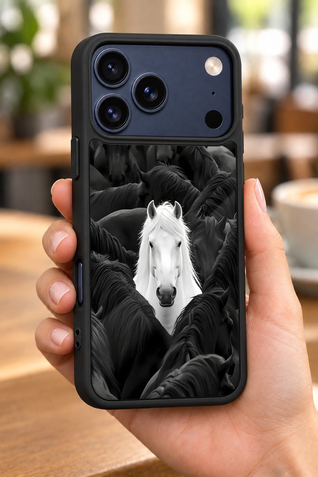 حافظة مقاومة للصدمات متوافقة مع هاتف iPhone 18 Pro مع حماية للكاميرا بنمط AtSürüsü