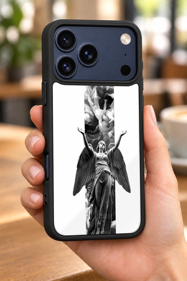 حافظة مقاومة للصدمات متوافقة مع هاتف iPhone 18 Pro مع حماية للكاميرا بنمط أليغوري