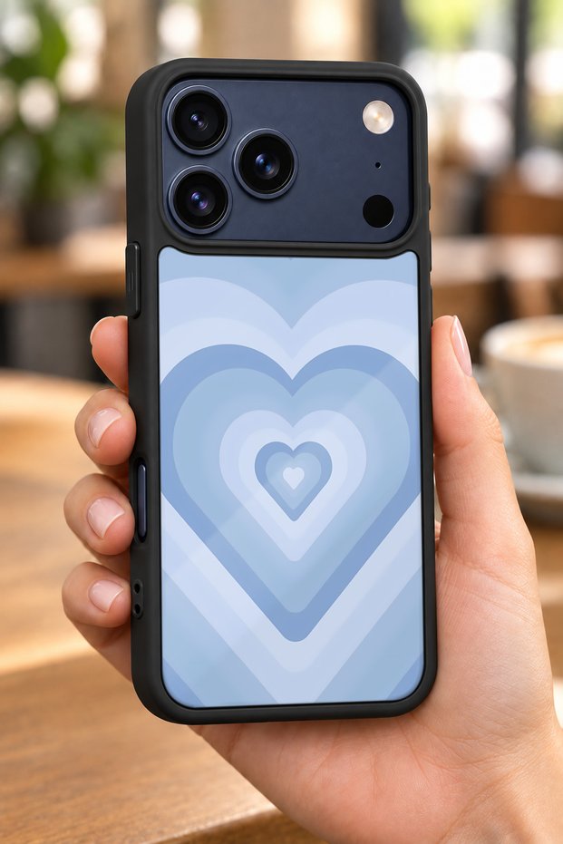 حافظة مقاومة للصدمات متوافقة مع هاتف iPhone 18 Pro Max مع حماية للكاميرا بنمط عيد الحب