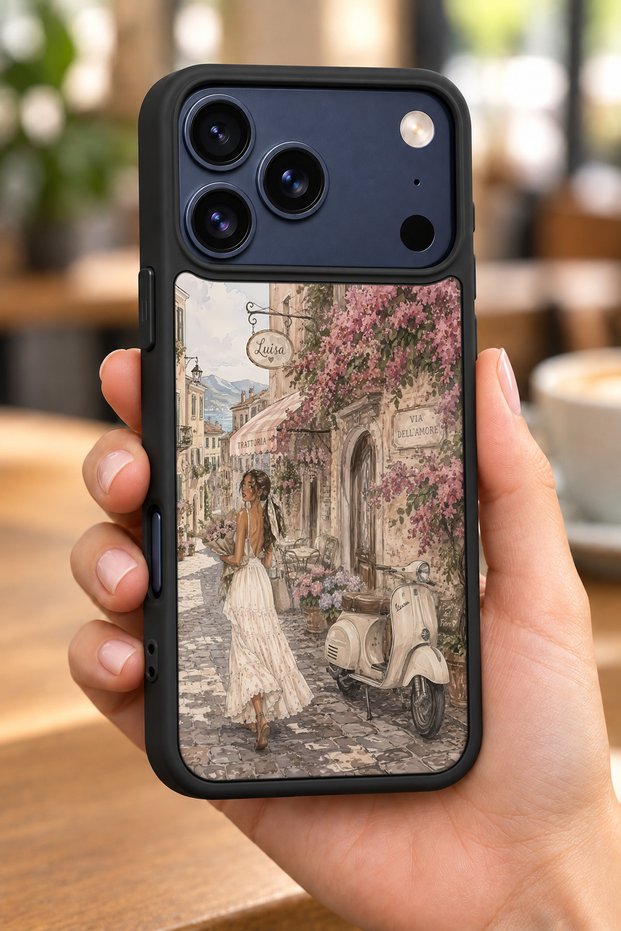 حافظة مقاومة للصدمات متوافقة مع هاتف iPhone 18 Pro Max، مزودة بتصميم إيطالي وحماية للكاميرا