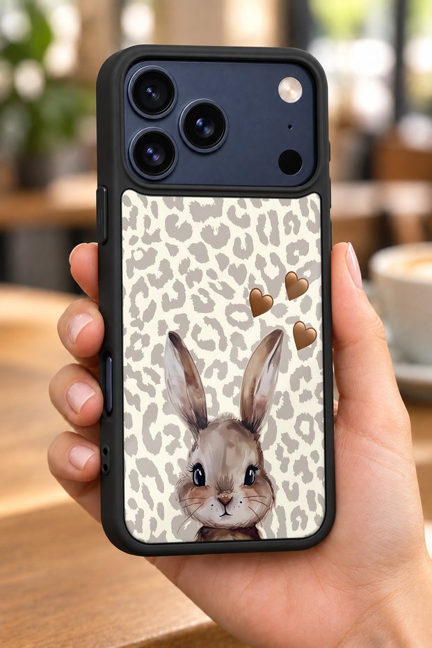 iPhone 18 Pro Max Compatible Ear Patterned Camera Protected Shockproof Case