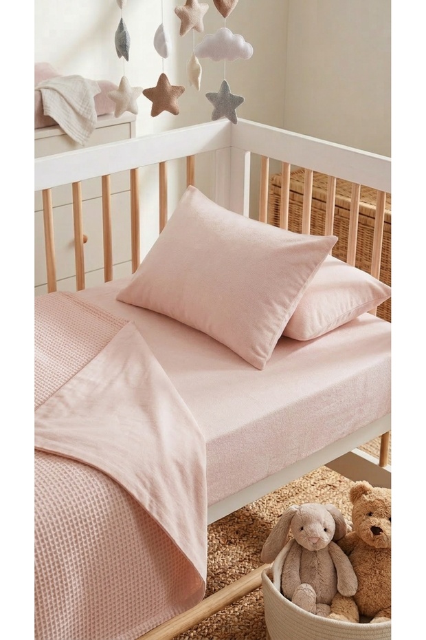 Cotton Baby Pillowcase Set |   2 Pieces |   Original Akfil Fabric |   Anti-Sweat |   Zipperless Cover Model |   35X45 cm |