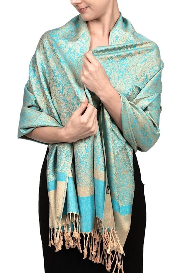 شال باشمينا للنساء طراز Achir-001