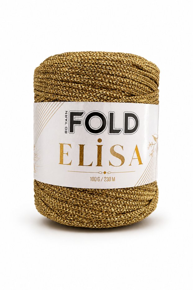 Elisa - Gold 100% Sim 100 Gr 230 Mt Knitting Yarn Bag Yarn Burs Bag