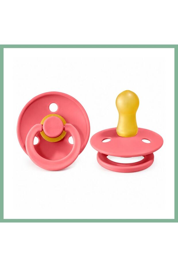 Rubber Pacifier 0-6 Months the Price Is for One Piece · Color: Coral Bsk2026